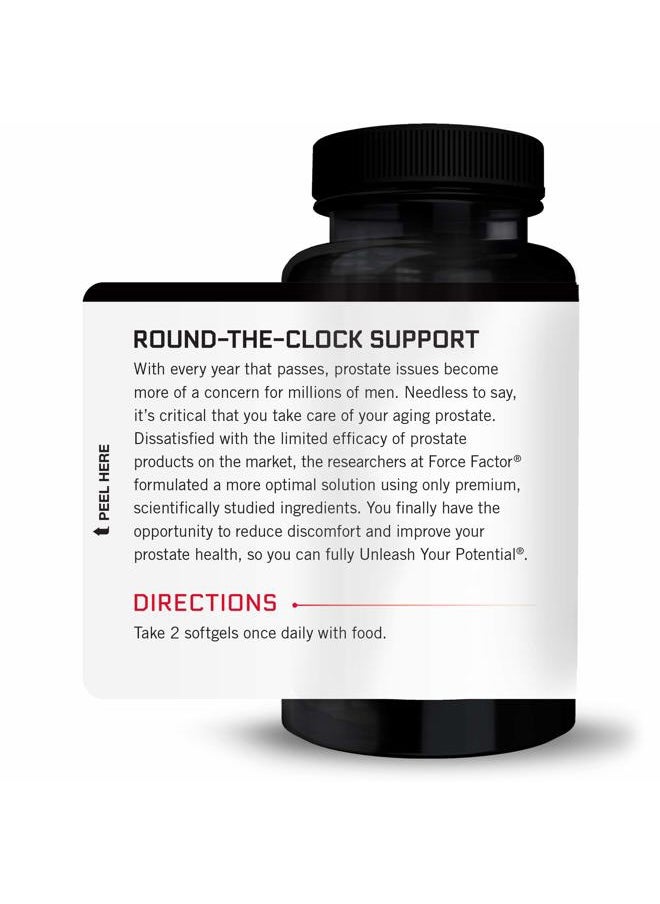 Force Factor Prostate, Saw Palmetto and Beta Sitosterol Supplement for Men, Prostate Health Support, Size Support, Urinary Relief, Bladder Control, Reduce Nighttime Urination, 60 Count (Pack of 2)  - Image 3