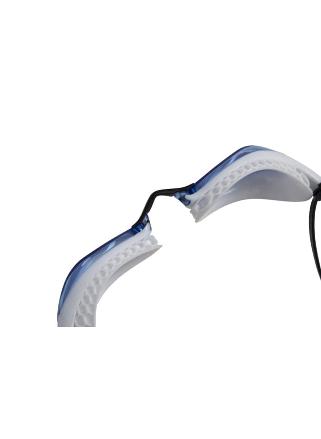 arena Air-Speed Blue-White Goggles, Racing, Pool, Equipment, Uni Adult - Professional Racing Goggles with Honeycomb Seals - Image 2