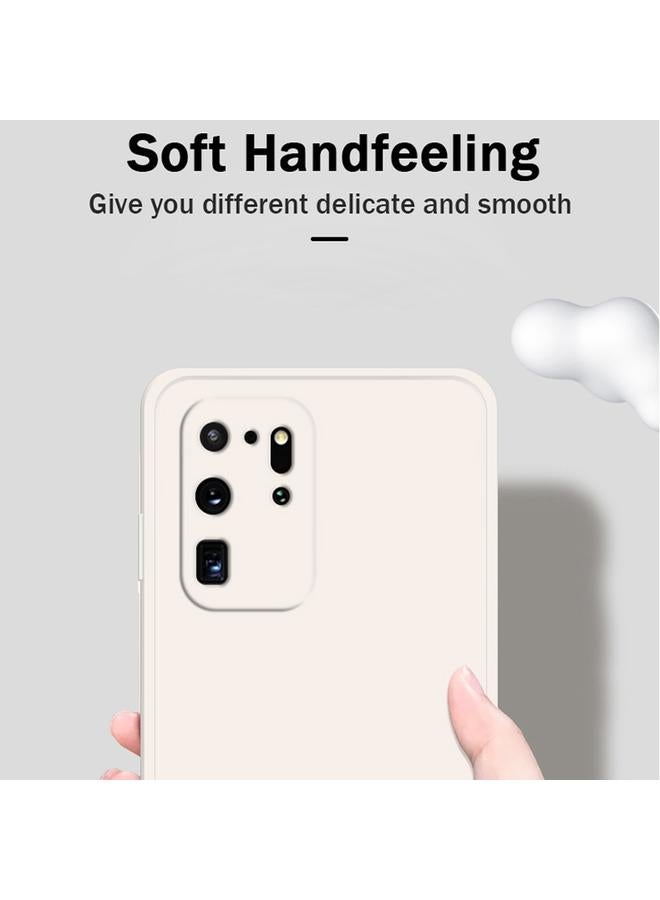 S-TOP Case For Samsung Galaxy S20 Ultra Solid Color Imitation Liquid Silicone Straight Edge Dropproof Full Coverage Protective Case - Image 3