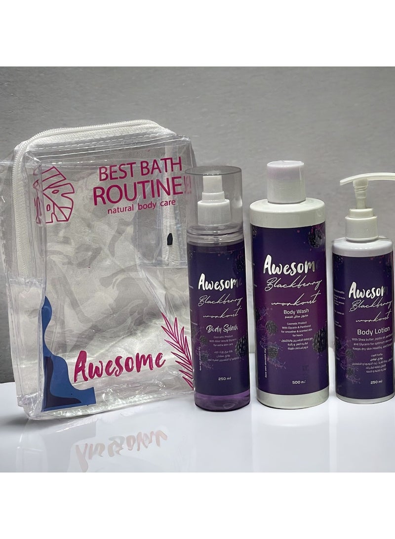 Awesome Blackberry workout Skin Care Set - Image 1