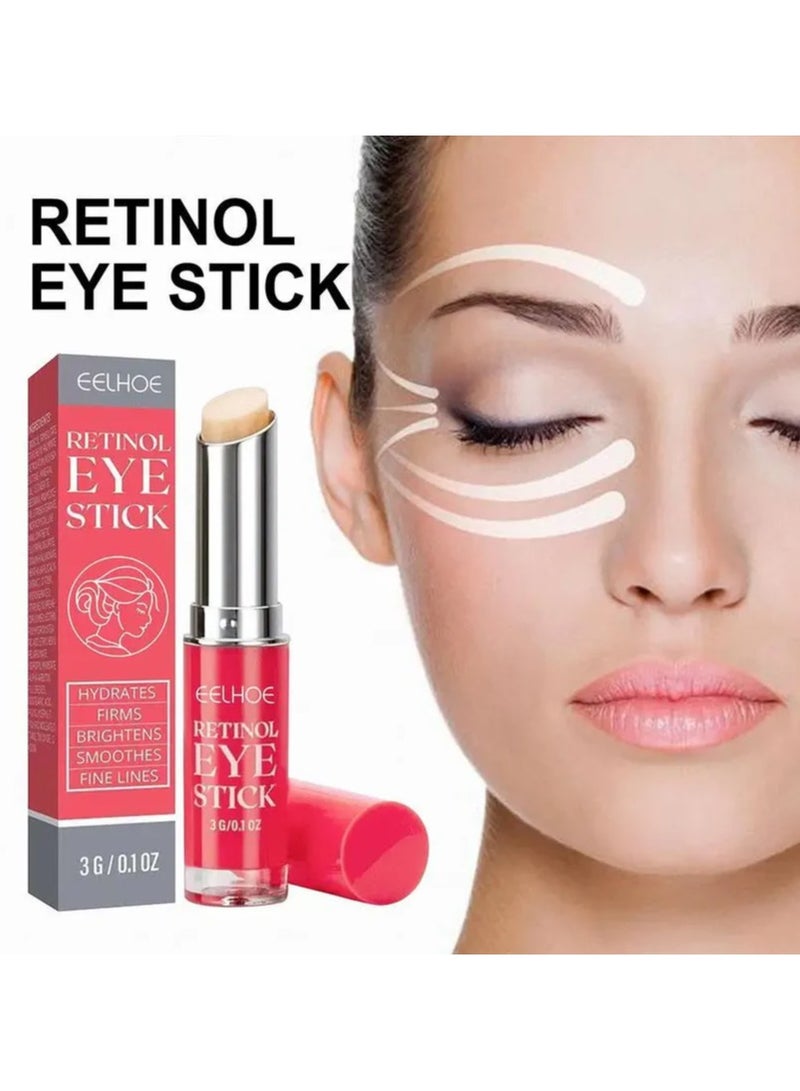 EELHOE Eye Stick for Dark Circles,0.1oz Retinol Eye Stick for Dark Circles - Hydrating Under Eye Balm Stick, Retinol Eye Cream for Wrinkles, Under Eye Stick for Dark Circles Reduce Eye - Image 2