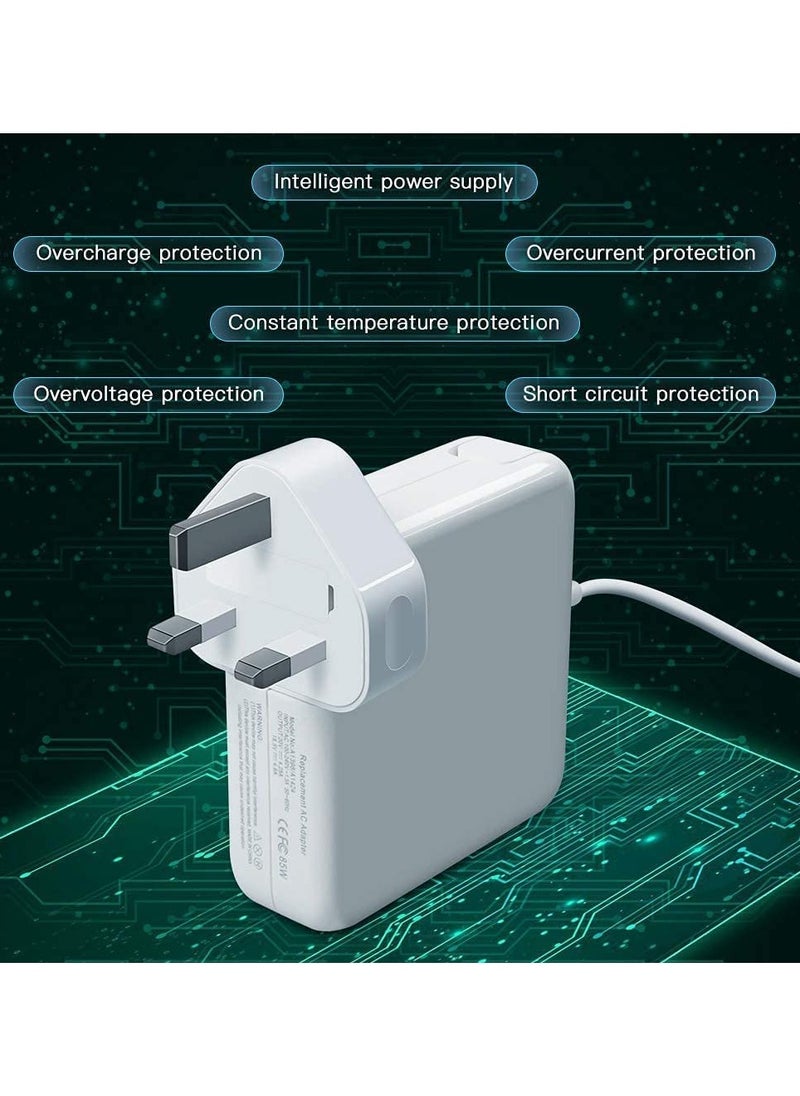 Anmi - Compatible With Mac Book Air Charger,Replacement  85W T-Tip power adapter Connector PD Power Delivery Fast Charging,Mains Adapter Plug for Mac Book 11 13 inch - Image 1