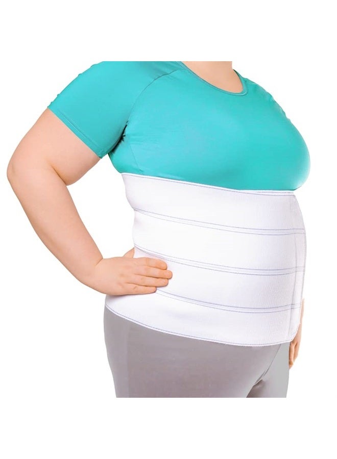 BraceAbility 2XL Plus Size Bariatric Abdominal Stomach Binder | Obesity Girdle Belt for Big Men & Women with a Large Belly, Post Surgery Tummy & Waist Compression Wrap (42"-62" Body Circumference) - Image 1