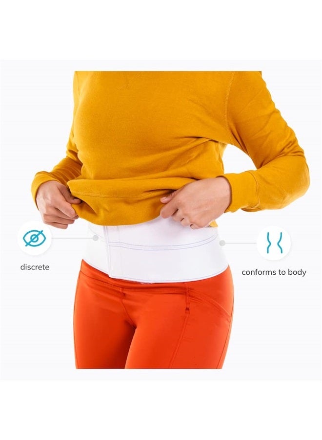 BraceAbility 2XL Plus Size Bariatric Abdominal Stomach Binder | Obesity Girdle Belt for Big Men & Women with a Large Belly, Post Surgery Tummy & Waist Compression Wrap (42"-62" Body Circumference) - Image 2