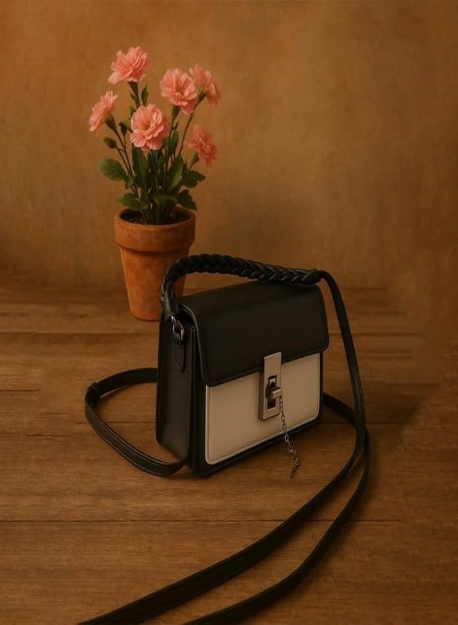JOICE IMPEX Women Stylish Sling Bag Crossbody Bag With Adjustable Strap Stylish Leather Purse Travel Chest Bag For Casual, Work, Outdoor, Daily Use, Black - Image 4