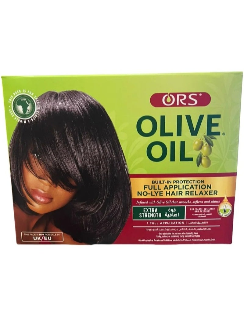 ORS Olive Oil ORS Olive Oil No-Lye Hair Relaxer Kit – Extra Strength for Coarse, Resistant Hair  - Image 1