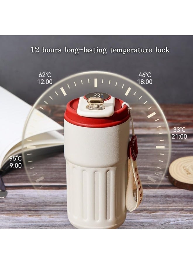 Toshionics Stainless Steel Vacuum Coffee Mug with Temperature Display – 460ML Double Wall Leakproof Insulated Travel Mug T114714 - Image 2