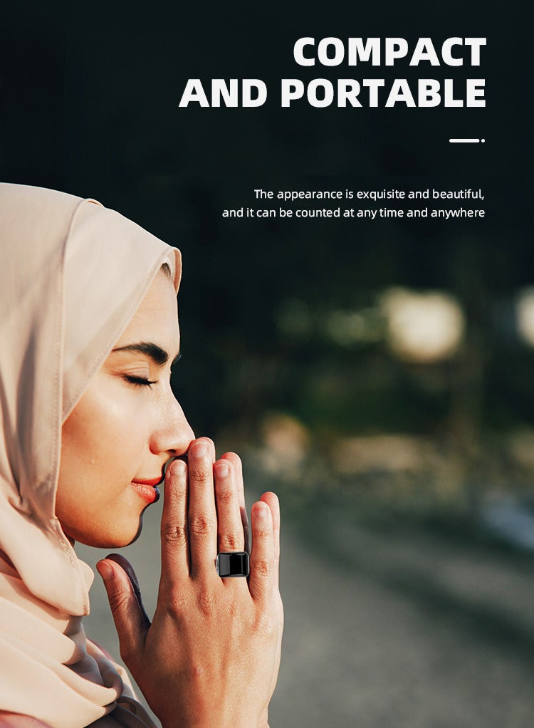 Equantu حلقة ذكية من سبيكة الزنك، عداد صلاة بلوتوث، 20 ملم - Image 5