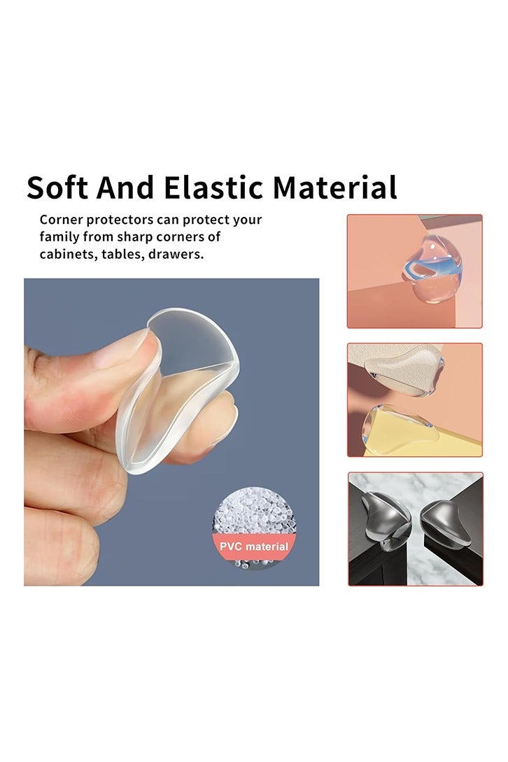 Corner Protector for Baby,Clear Furniture Corner Guard & Edge Safety Bumpers for Table Corner Edges & Sharp Corners,12 Pack - Image 3