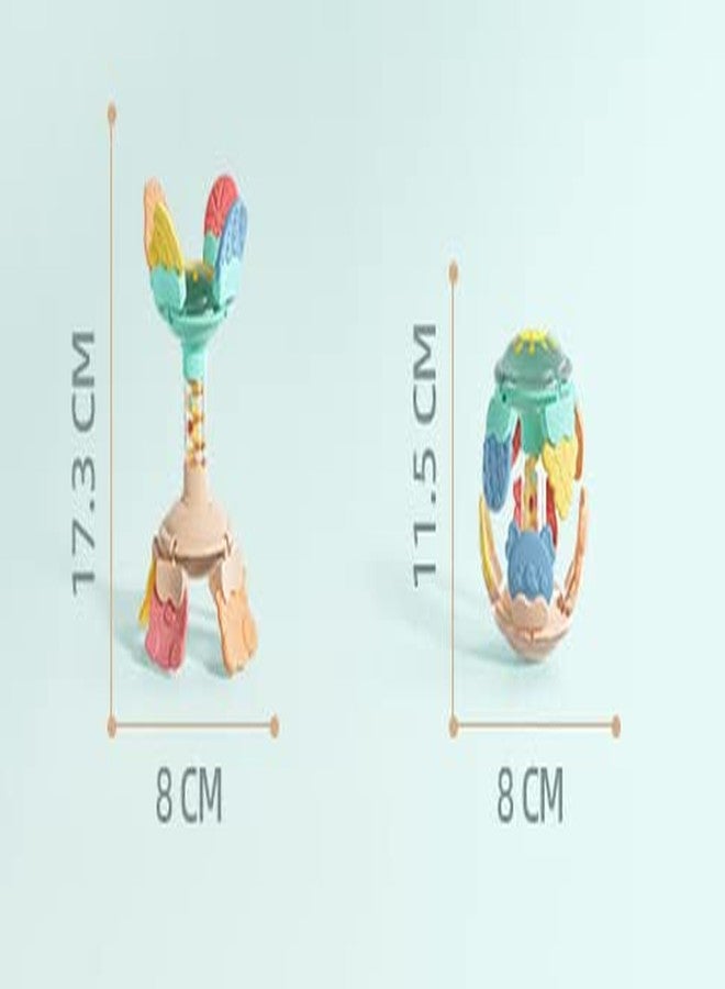 Oncarnival Multifunctional Tooth Plastic Toys Massaging Rattles Chewing Toy Shake Bell Toy Puzzle Ball Biting Developmental Baby - Image 5