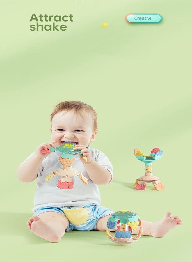 Oncarnival Multifunctional Tooth Plastic Toys Massaging Rattles Chewing Toy Shake Bell Toy Puzzle Ball Biting Developmental Baby - Image 3