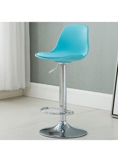 Generic Adjustable Height Metal Frame Cushioned Bar Stool with Emerald leather Seat barstools chairs Dining Room Chairs Living Room Chair  - Image 2