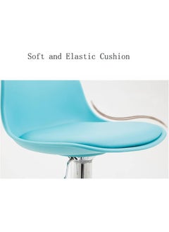 Generic Adjustable Height Metal Frame Cushioned Bar Stool with Emerald leather Seat barstools chairs Dining Room Chairs Living Room Chair  - Image 4