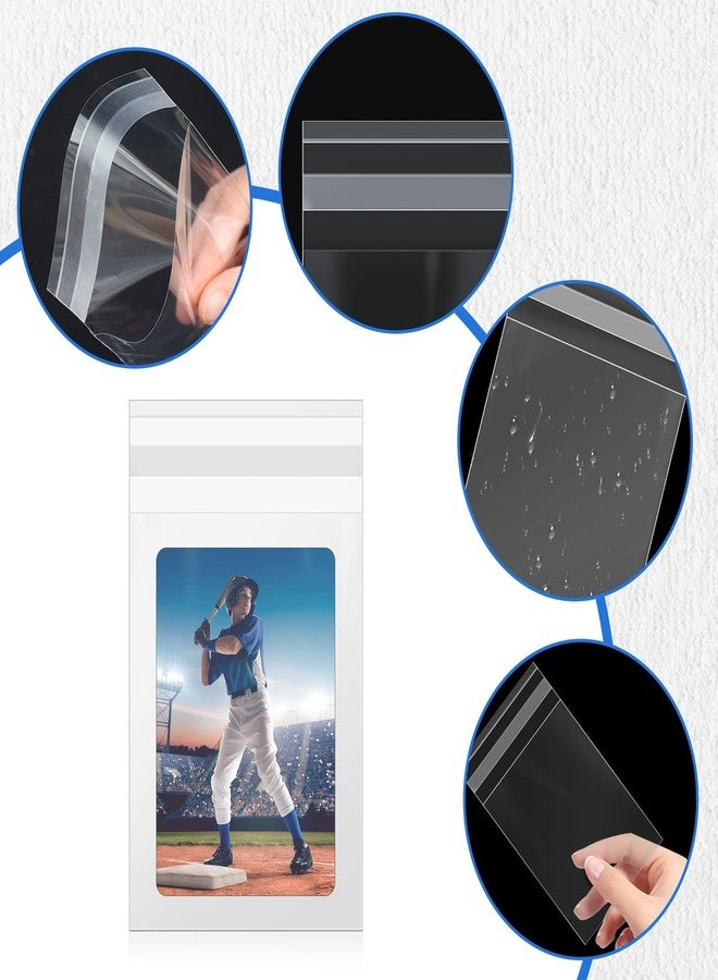 DEDC 500 Pcs Card Sleeves Team Bags for Trading Cards，Team Bag Fit 3x4 Top Loaders for Trading Card Shipping Sports Graded Card Sleeves Protector - Image 5
