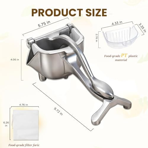 IMGROSE Fruit Juice Squeezer, Lemon Squeezer Manual, Non-Slip Ergonomic Grip, Easy to Use & Clean, 2026 New Upgraded Efficient Extraction of Citrus, and Other Fruits - Image 2