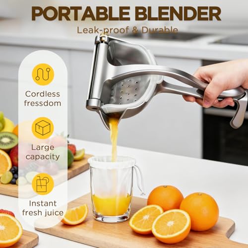 IMGROSE Fruit Juice Squeezer, Lemon Squeezer Manual, Non-Slip Ergonomic Grip, Easy to Use & Clean, 2026 New Upgraded Efficient Extraction of Citrus, and Other Fruits - Image 4