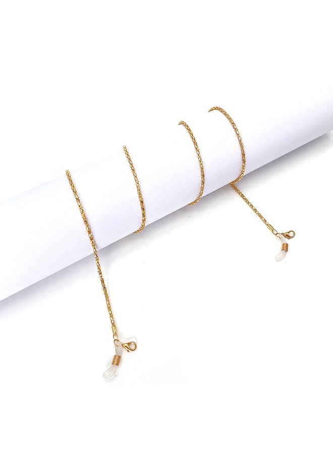 Generic 4-Piece Eyeglass Chains with Clips, Eyeglasses String Holder Strap Eyewear Metal Chain, Face Mask Lanyard Adjustable Hanging Chain - Image 5