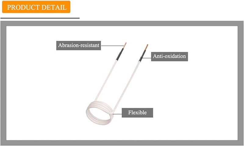 2 5mm Brass Core Induction Heater Coil Kit 4Pcs 20mm 30mm 40mm 750mm for Rusty Bolt Nut Removal - Image 4