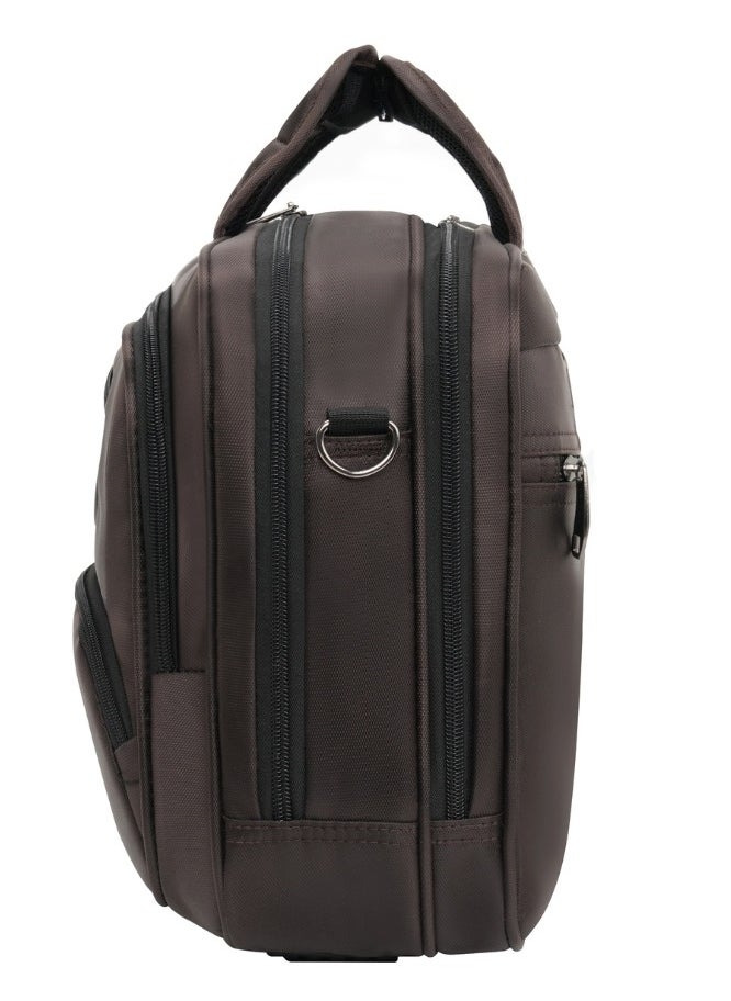 Stargold - Laptop Bag, Premium 15.6" Business Briefcase With Multiple Compartments, Padded Shoulder Strap, And Water-Resistant Material, Brown - Image 1