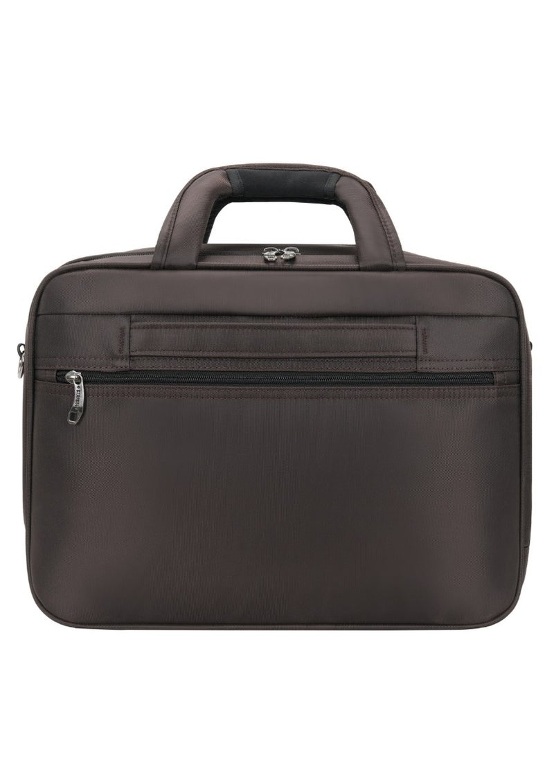 Stargold Laptop Bag, Premium 15.6" Business Briefcase With Multiple Compartments, Padded Shoulder Strap, And Water-Resistant Material, Brown  - Image 2