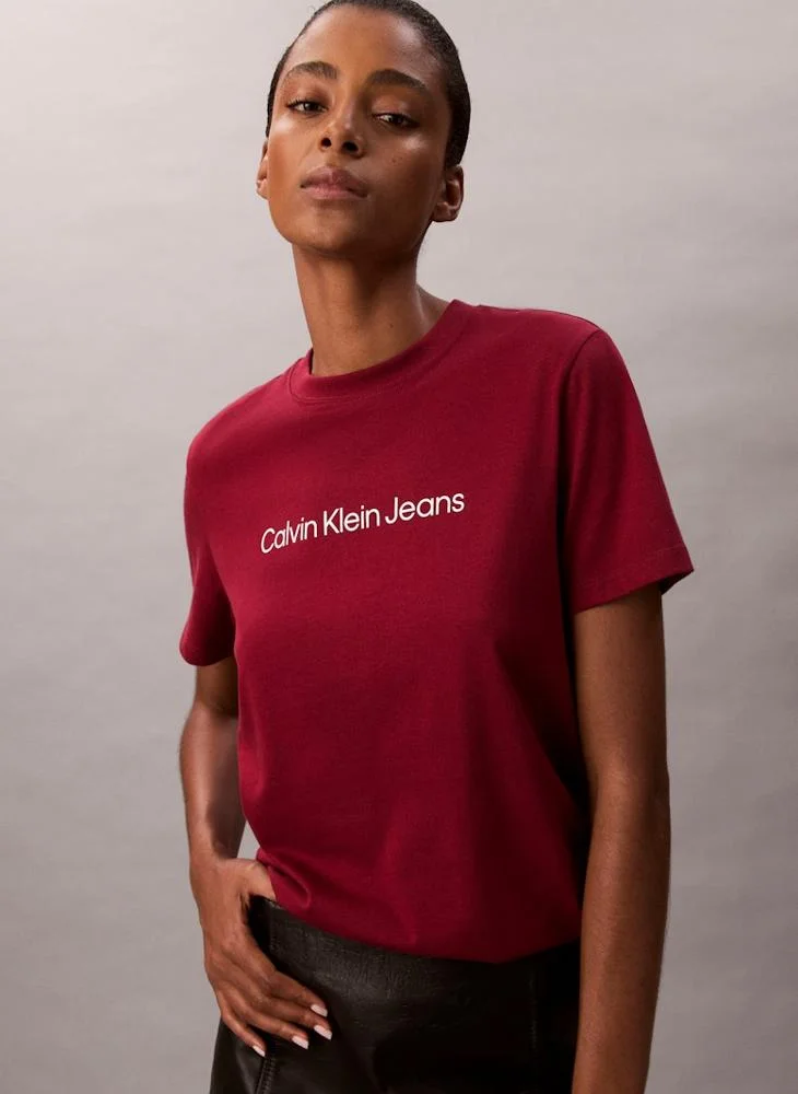 Calvin Klein Jeans Logo Crew Neck T-Shirt