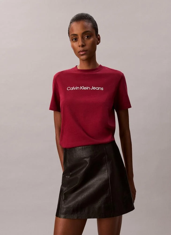Calvin Klein Jeans Logo Crew Neck T-Shirt