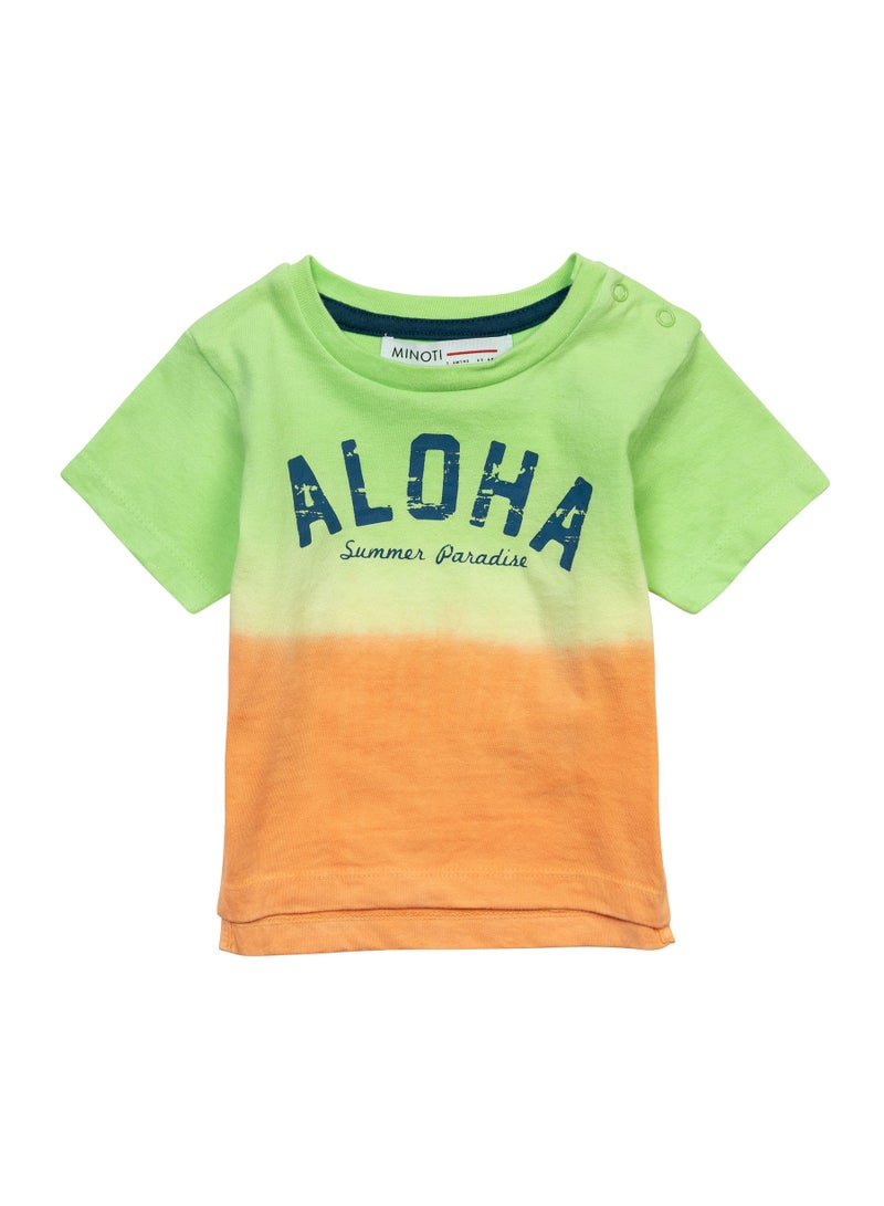 MINOTI Baby T-Shirt and Shorts Set with Letter Print  - Image 2