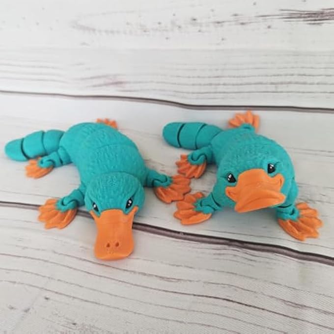 VUNDO 3D Printed Articulated Platypus, Flexible Dynamic Animals Toys,Easter Basket Stuffers Prefilled Easter Egg Fillers, Adults Fidget Toys for Autism ADHD (Small-6Inch) - Image 5