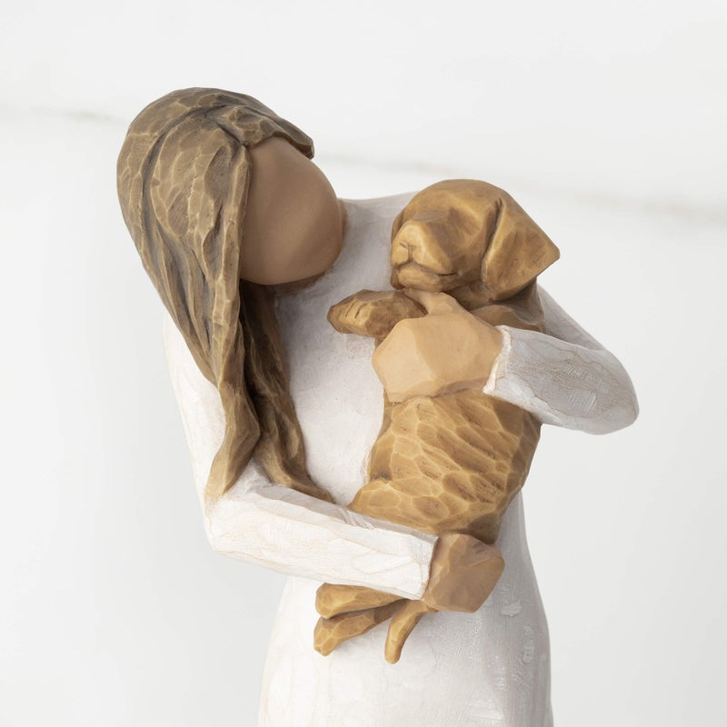Willow Tree Adorable You (Golden Dog), A Joyful Friendship, Expresses Relationship with a Much-Loved Pet Dog, Sculpted Hand-Painted Figure - Image 5