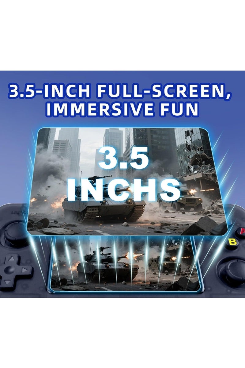 Ainawo R36H Retro Handheld Game Console With Open Source Linux System,Cortex-A35 CPU, 64GB TF Card Comes With Over 20000+ Classic Games,3.5-Inch IPS Screen Portable Classic Handheld PSP Game Console - Image 3