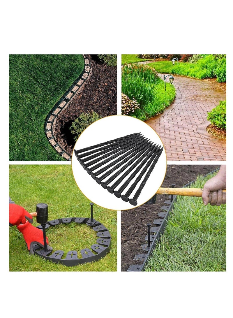 Excefore Garden Landscape Edging Stakes, 8 Inch Plastic Landscape Edging Nails, Spiral Landscape Stake, for use with Paver Edging, Landscape Edging, Artificial Turf - Image 5