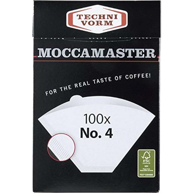 Technivorm Moccamaster Technivorm 4 White Paper Filters 100Count Per Box - Image 2