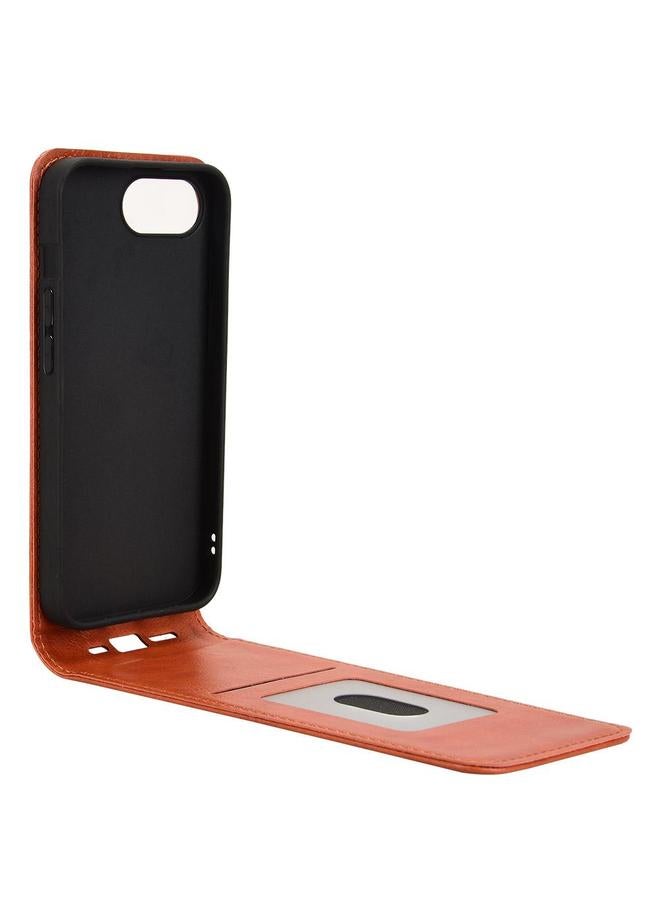 S-TOP Case For iPhone 16e Magnetic Vertical Flip Leather Phone Case - Image 3