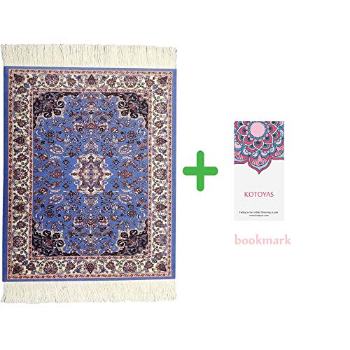 kotoyas Rug Mouse Pad, 2 Pack Woven Rug Bohemian Style Carpet Mouse Pad for Table Décor - Image 2