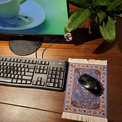 kotoyas Rug Mouse Pad, 2 Pack Woven Rug Bohemian Style Carpet Mouse Pad for Table Décor - Image 4