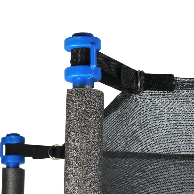 Zoomster 12 FT Trampoline Replacement Safety Enclosure Net for 6 Straight Poles Round Frame Trampolines, Breathable and Weather-Resistant with Adjustable Straps(NET ONLY) - Image 3