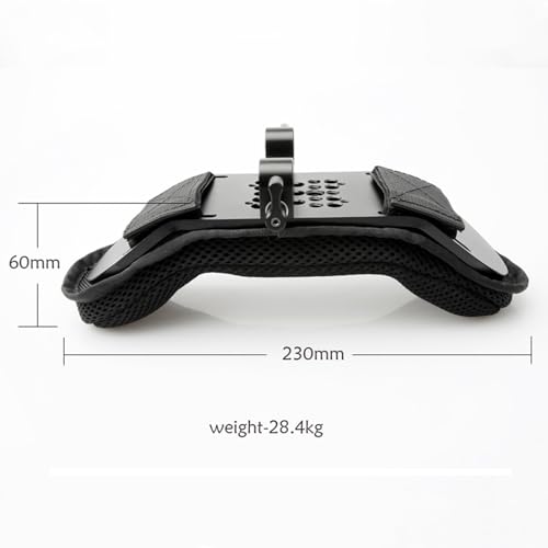 NICEYRIG Steady Shoulder Mount/Shoulder Pad for Video Camcorder Camera DV/DC 15mm Rod Rail Support System DSLR Rig (15mm Railblock) - Image 4