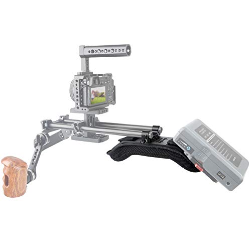 NICEYRIG Steady Shoulder Mount/Shoulder Pad for Video Camcorder Camera DV/DC 15mm Rod Rail Support System DSLR Rig (15mm Railblock) - Image 5