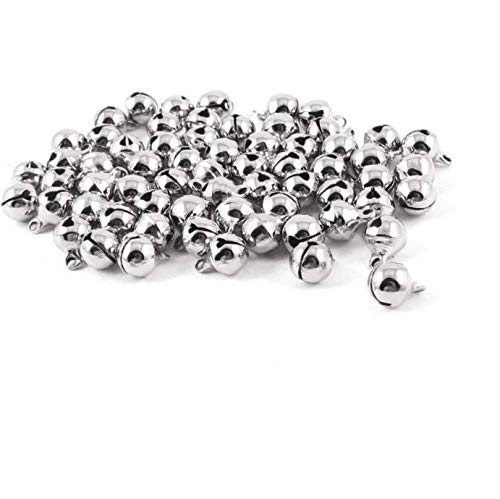 LASSUM 200PCS 8mm Jingle Bells Small Bell Mini Bells for DIY Bracelet Anklets Necklace Knitting/Jewelry Making (Silver) - Image 3