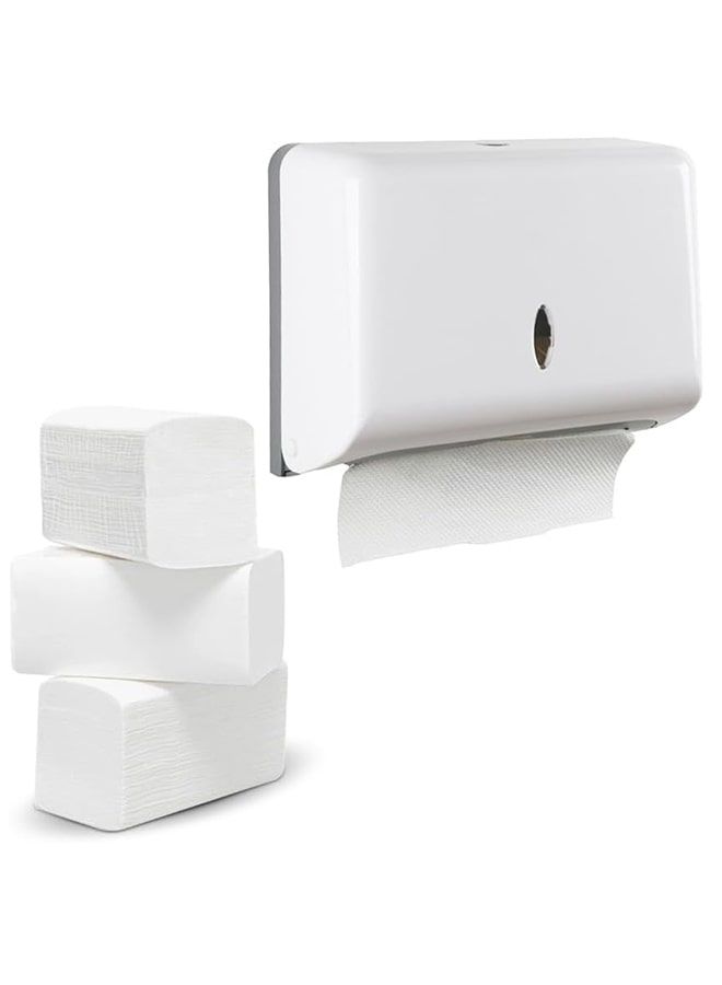 Alfalah Interfold Paper Hand Towels, Embossed fold tissue, 150 Sheets per Pack , pack of 4 - Image 3