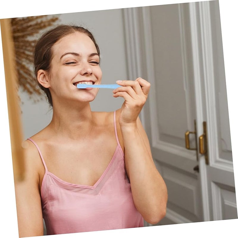 طقم فرشاة أسنان من الفحم النباتي للبالغين 12 قطعة للسفر - Image 5