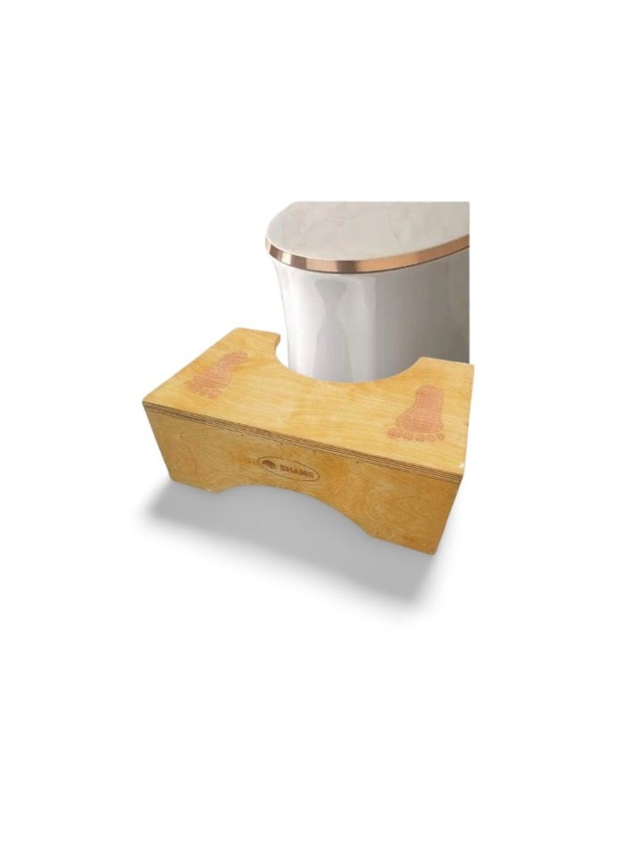 Bathroom Footrest - A Sanitary Footstool And Medical Specifications For Treating Constipation And Other Problems (Wooden Footstool Set As Shown In Picture 3)