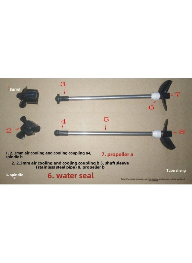 Drive Shaft Suit Marine Speedboat Model Boat Shaft Assembly Remote Control Boat Power Suit Self-made Hull Accessories Modification-Color:Total Length 20cm Without Fixed Seat-Specifications:Official Standard  - Image 4