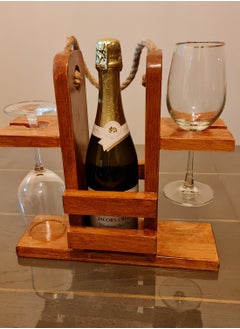 IDL ABODE IDL ABODE Wine Tray Wine Tray & 2 Glasses  - Image 2