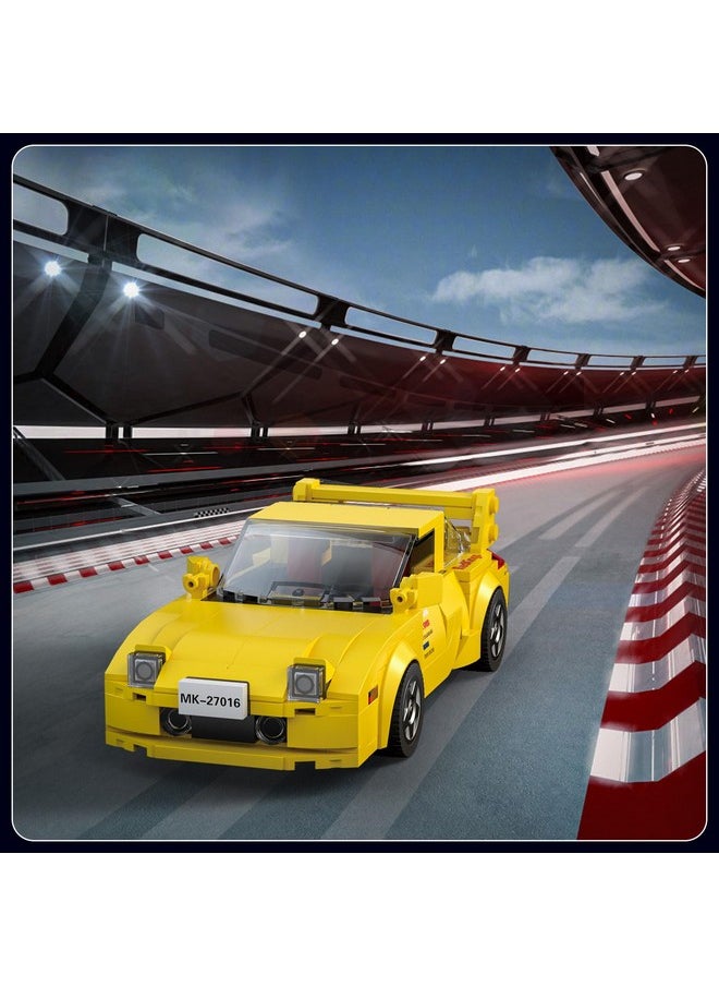 mould king Mould King Speed Champion Car Building Toys with Acrylic Display Case Model Race Car Toy Building Blocks Kit 27016 Collectible Racing Vehicle Set for Kids Age 8+ Teens Adults  - Image 2