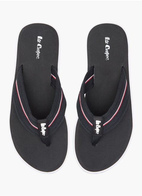 Men's Textured Slip-On Thong Slippers