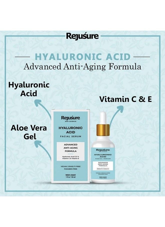 Rejusure Hyaluronic Acid Facial Serum Advance Anti Aging Hydration 30 Ml  - Image 3
