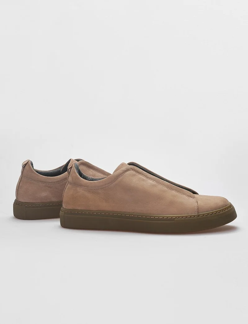 Cabani Leather Mink Elastic Men's Sneaker