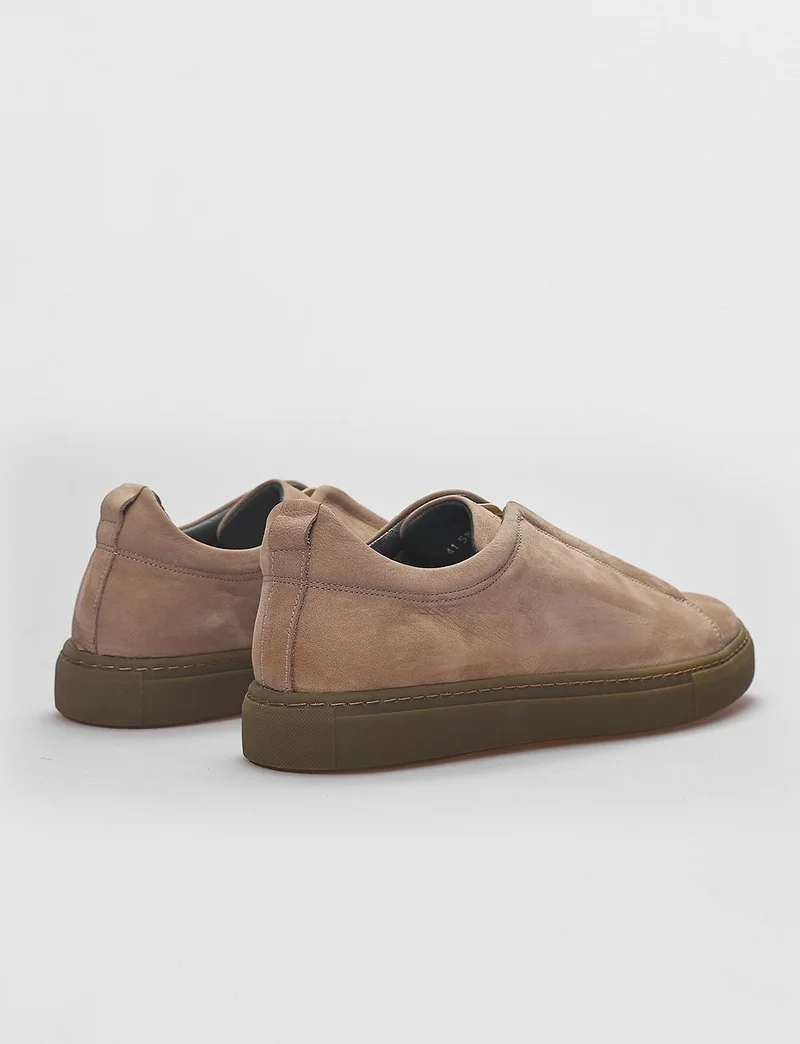 Cabani Leather Mink Elastic Men's Sneaker