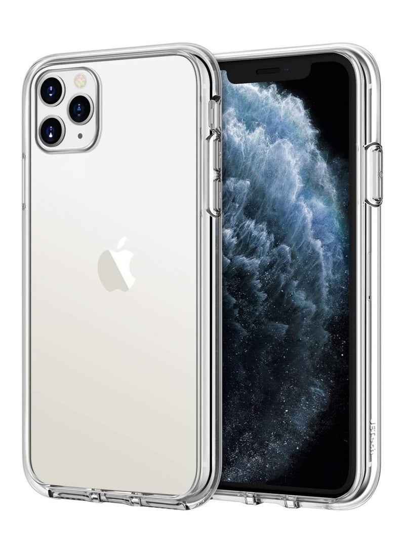 جي تيك جراب JETech لهاتف iPhone 11 Pro (2019) ، 5.8 بوصة ، غطاء ممتص للصدمات ، ظهر شفاف مضاد للخدش (شفاف) - Image 1